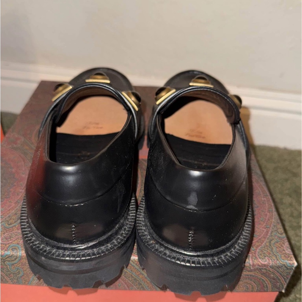 Etro Leather Black Loafers Brand New - Picture 4 of 8
